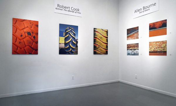 Robert Cook and Allen Bourne, installation view at the Art Car Museum, 2018